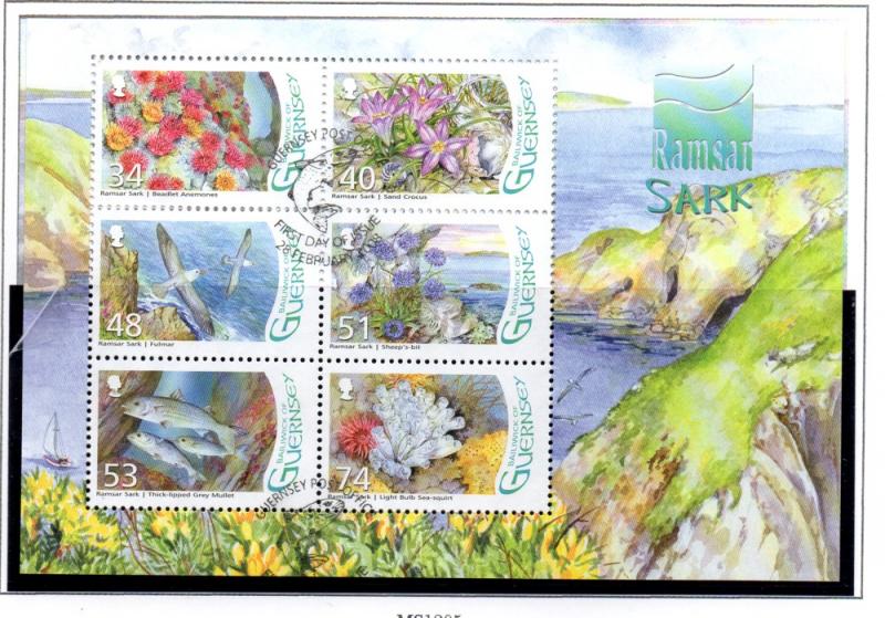 Guernsey Sc 977a  2008 Gouliot Headland stamp sheet used