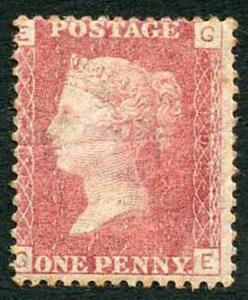 SG43 Penny Rose-red (GE) Plate 192 M/Mint