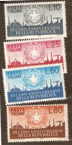 Italy Scott # 710-3  Never hinged