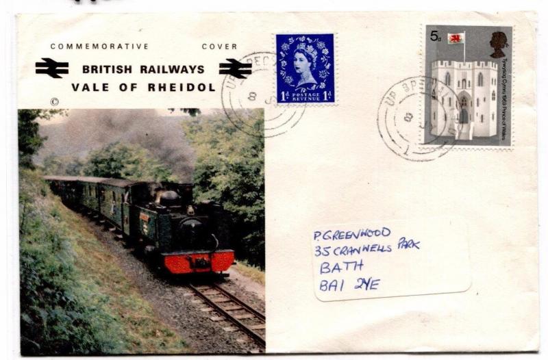 GB WALES Vale of Rheidol RAILWAY Letter Cover 1960s GG227