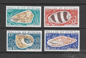 SHELLS - WALLIS & FUTUNA #189-92 MNH