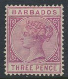 Barbados SG 95 SC# 63a  Deep Purple  MH    see scans and details