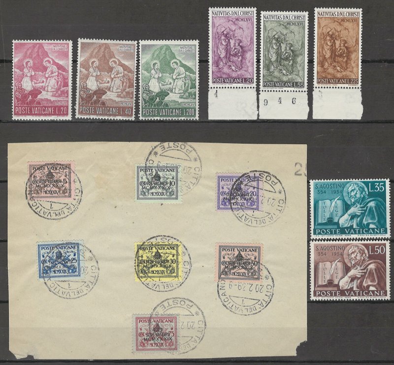 COLLECTION LOT # 3818 VATICAN 15 STAMPS 1939+ CV+$15