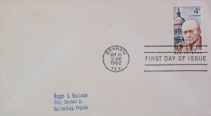 1962 United States FDC Bonham Sam Rayburn 20674-