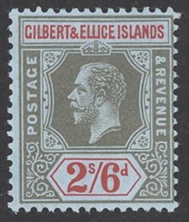 Gilbert & Ellice Islands Sc# 24 MH 1912-1924 2sh6p King George V