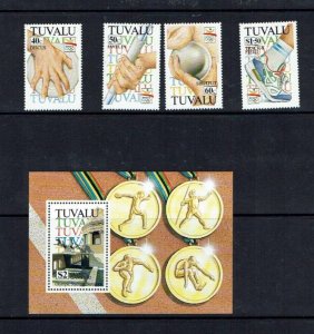 Tuvalu: 1992 Olympic Games, Barcelona,  MNH + M/Sheet