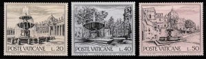 Vatican City 1975 Scott 573-578 Parks (8) European Architectural Heritage VF/NH