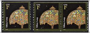 SC#3758A 1¢ Tiffany Lamp Single & Coil Pair (2008) MNH