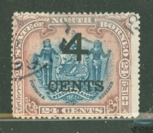 North Borneo #96a Used Single