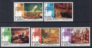 Samoa 428-432 US Bicetennial MNH VF