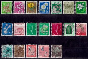 Japan, 1971-82, Numerous Mixed Definitives (19), used**