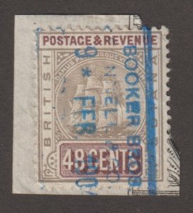 EDSROOM-17506 British Guiana 144 Used SON on Piece Feb 9, 1904 Cancel CV$35