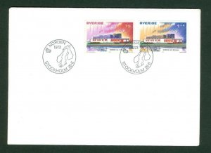 Sweden. Fdc  1973.  Norden III  Nordic House  Reykjavik