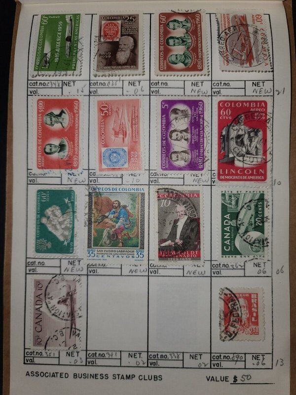 Dealer Stamp Approval Book Mixed Countries