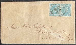 US CSA #7 Used Pair on Cover w/Letter SEE PHOTOS Petersburg VA L17