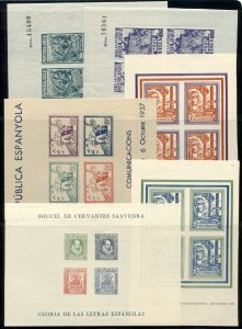 SPAIN 1930's Private Overprints, Charity and Provisional Issues Civil War Locals