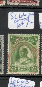 NIGER COAST PROTECTORATE (PP0209B)  QV 1/2D   SG 66   RED CANCEL     CDS VFU 