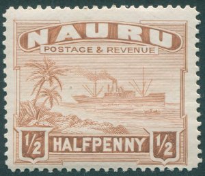 Nauru 1947 ½d chestnut Perf 14 SG26B unused