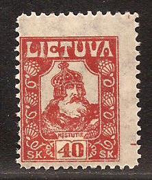 Lithuania  #  101  Mint