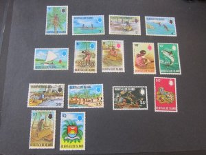 Gilbert & Ellice 1971 Sc 173-87 set MNH