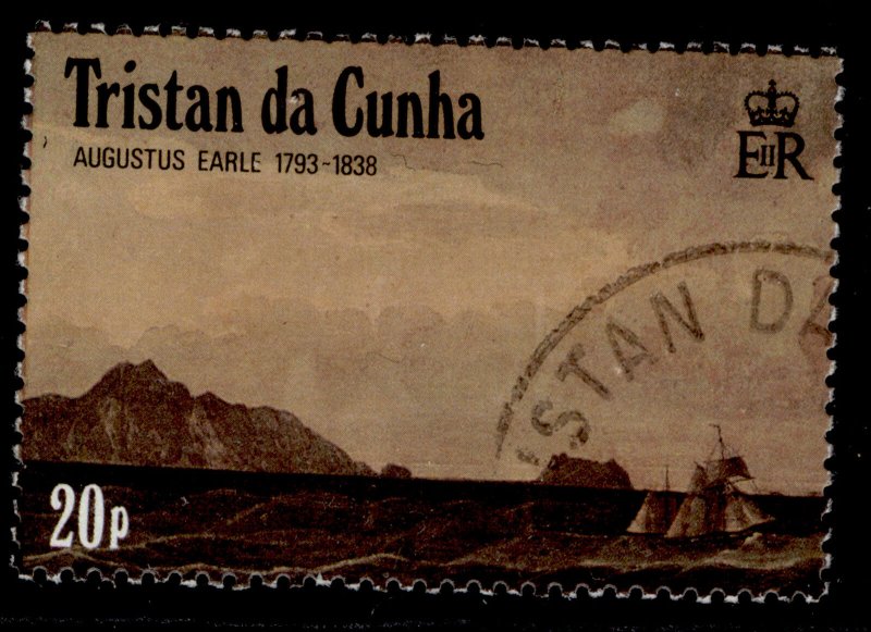 TRISTAN DA CUNHA QEII SG467, 20p nightingale island, FINE USED. 