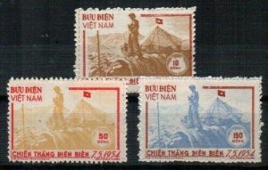 N. Vietnam Scott 17-19 Mint NH [TG144]