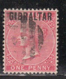 Gibraltar Scott # 2, used