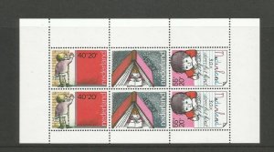 1978 Netherlands Child Welfare  Miniature Sheet SG MS1307 UMM