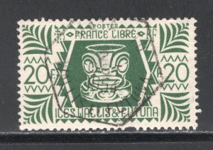Wallis & Futuna  #140  VF, Used, SON, Bone Carving in tiki design  ....  6960035