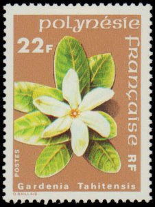 French Polynesia #300-303, Complete Set(4), 1978-1979, Flowers, Hinged