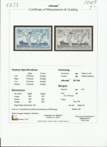 # 1069 MINT NEVER HINGED SOO LOCKS     XF+