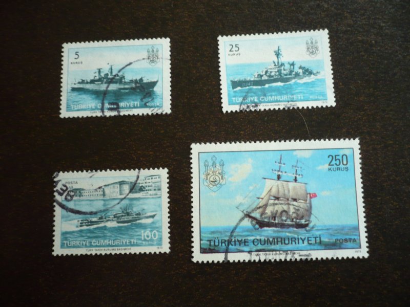Stamps - Turkey - Scott# 1944-1947 - CTO Set of 4 Stamps