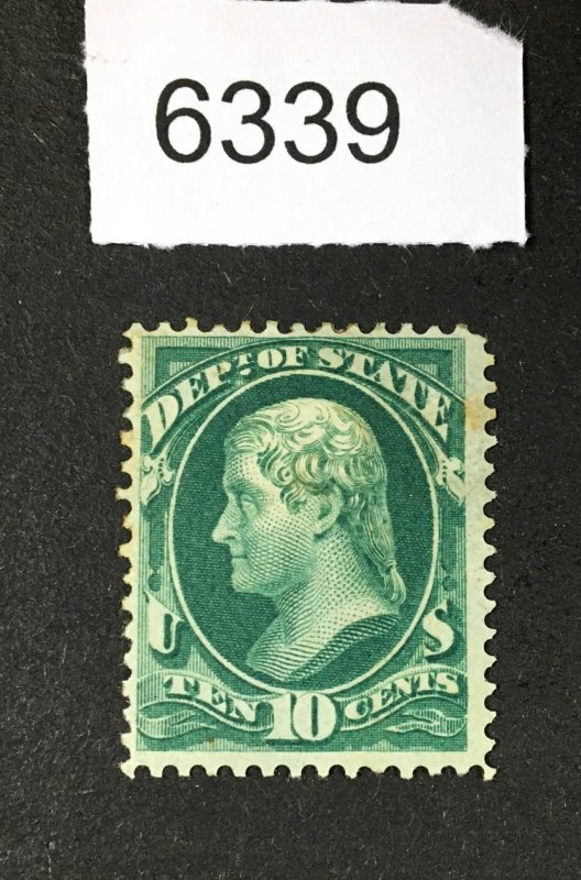 MOMEN:  US STAMPS  # O62 MINT OG H  $250 LOT #K 6339