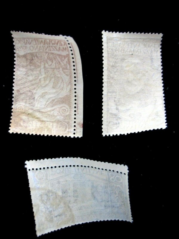 ITALY - SCOTT# 140-142 - CS - USED - CAT VAL $122.00