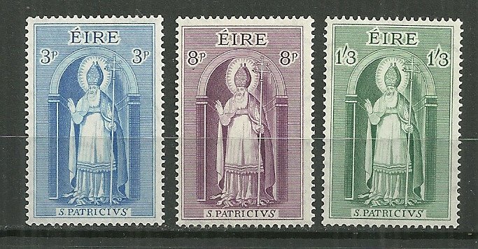 1961 Ireland 179-81 St Patrick C/S of 3 MH