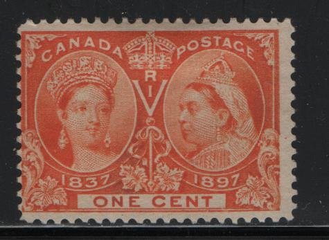 CANADA 51 NG ORANGE (JUBILEE ISSUE) QUEEN VICTORIA 1837-1897