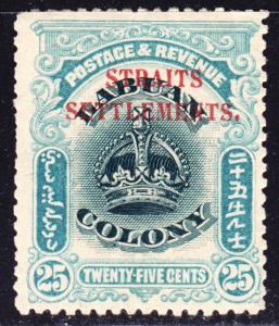 Malaya Straits Settlements Scott 142   F+  unused no gum.