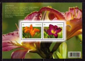CANADA 2012, Sc # 2526 MNH  S/S Flowers