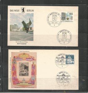 9 GERMAN OCCUPATION FDCs - Berlin