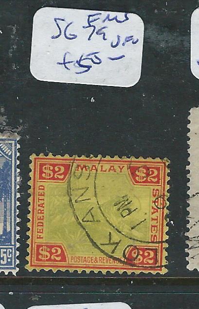 MALAYA FMS (P1205B) TIGER $2.00  SG 79   VFU