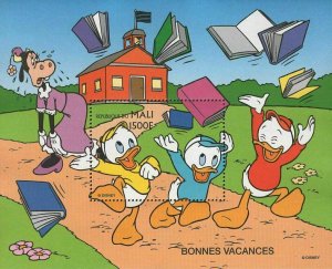 Mali Good Vacations Donald Ducks Disney Books Souvenir Sheet Mint NH