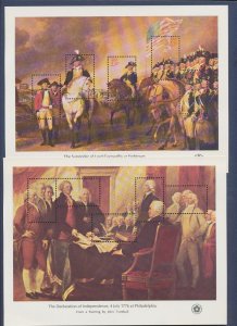 USA - Scott 1686-1689 - MNH Bicentennial S/S Collection - 1976