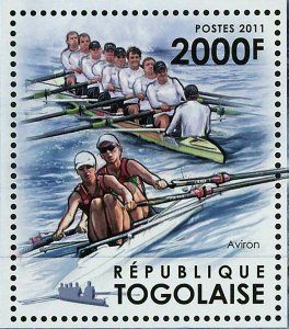 Boat Races Stamp Rafting Aviron Canoe Slalom Coastal Rowing S/S MNH #4328/Bl.678 