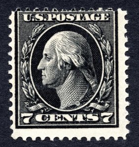 US 1914 7¢ Washington Stamp #407 MH CV $70