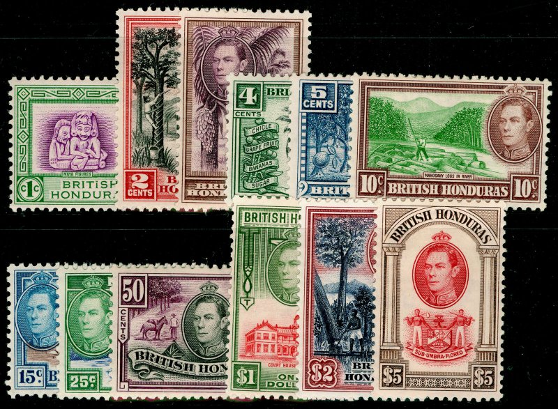 BRITISH HONDURAS SG150-161, COMPLETE SET, M MINT. Cat £190.