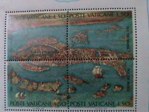 VATICAN CITY-1972-UNESCO CAMPAIGN TO SAVE VENICE PAINTINGS-MNH VERY FINE RARE