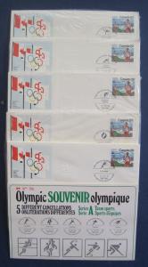 Canada S01a-e Series A to E Official First Day Covers