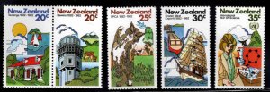 New Zealand Scott 739-743 MNH**  stamp set 1982