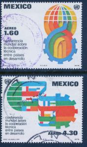 MEXICO C563-C564 Technical Cooperation Conference. Used. (1058)