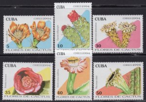 CUBA 1994 - Flora - Cacti - MNH Set